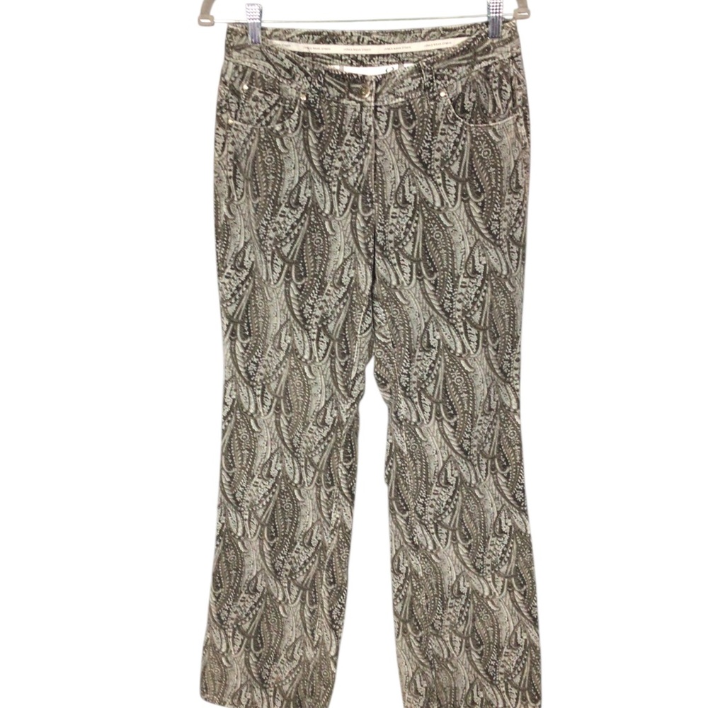 Vintage Jones Wear Studio Paisley Print Pants Size 6 Zip